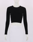Proenza Schouler Ribbed Long Sleeve Top Size Extra Small