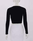 Proenza Schouler Ribbed Long Sleeve Top Size Extra Small