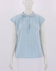 Comptoir Des Cotonniers Striped Cotton Blend Top FR 36 | AU 8
