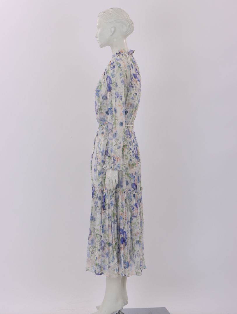 Zimmermann Natura Tubular Garden Print Midi Dress Size 3