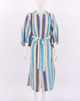 Oroton Lake Stripe Long Dress Size 14