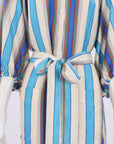 Oroton Lake Stripe Long Dress Size 14