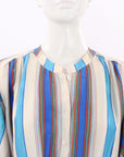 Oroton Lake Stripe Long Dress Size 14