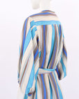 Oroton Lake Stripe Long Dress Size 14