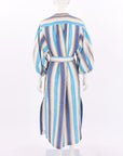 Oroton Lake Stripe Long Dress Size 14