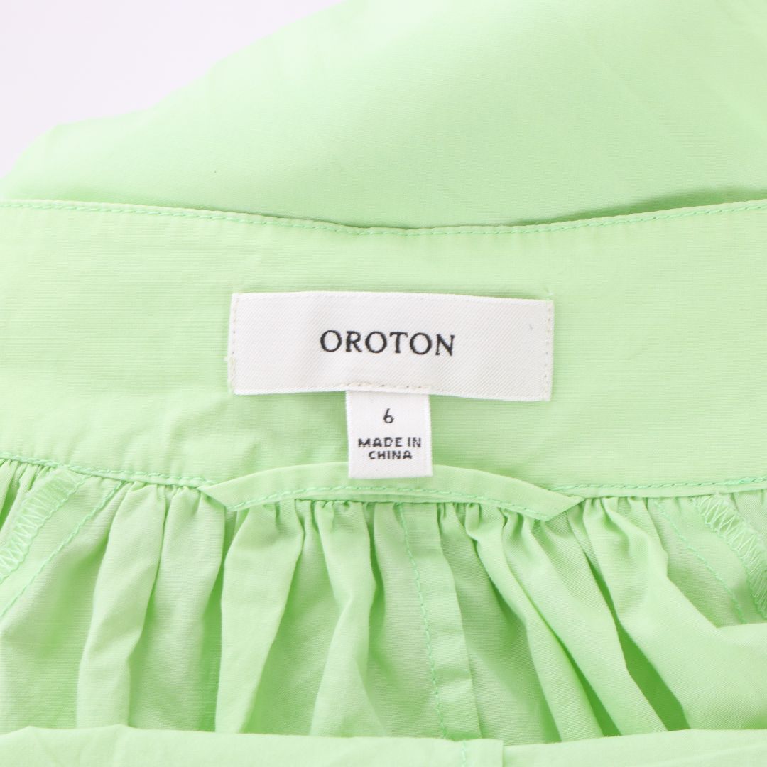 Oroton Cotton Gathered Shirt Dress Size 6