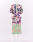Johnny Was Printed Midi Dress Size Medium