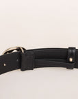 Gucci Leather Interlocking GG Buckle Belt 95cm