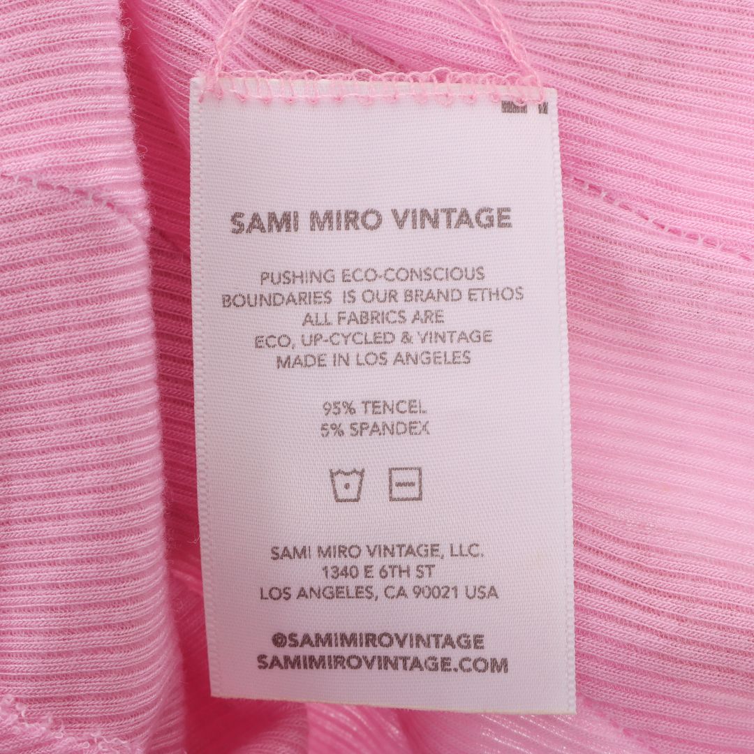 Sami Miro Vintage Asymmetric Long Sleeve Top Size Small