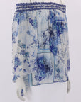 Camilla 'Cards From The Coast' Off The Shoulder Shirred Blouse Size Small