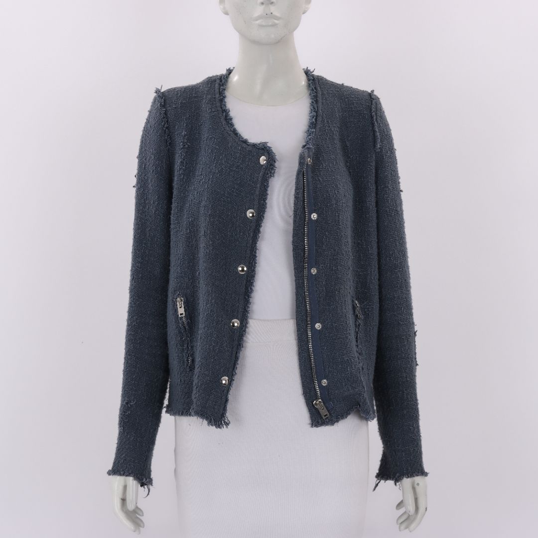 Iro Agnette Distressed Jacket Size IT 40 | AU 8