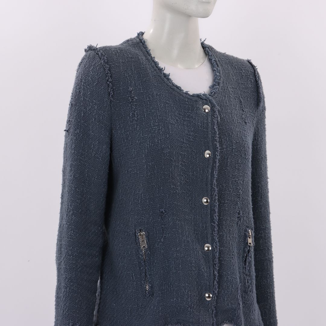 Iro Agnette Distressed Jacket Size IT 40 | AU 8