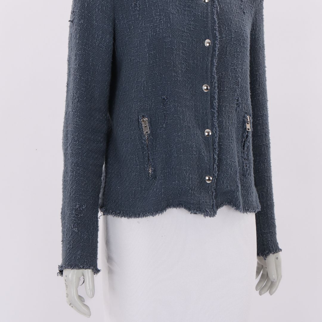 Iro Agnette Distressed Jacket Size IT 40 | AU 8