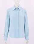 Scanlan Theodore Silk Long Sleeve Shirt Size 8