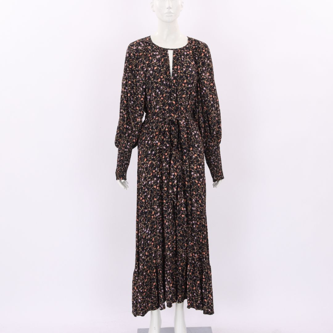 Husk Floral Midi Dress Size 16
