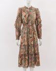 Ulla Johnson Lurex Detail Frill Dress Size US 4 | AU 8