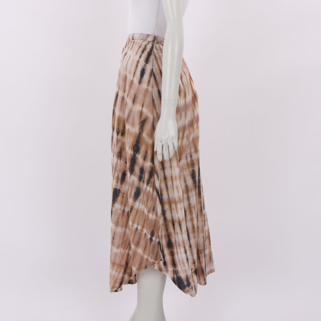 Rabens Saloner Cotton Print Skirt Size Large