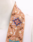 Louis Vuitton Silk Print Bandeau Scarf O/S
