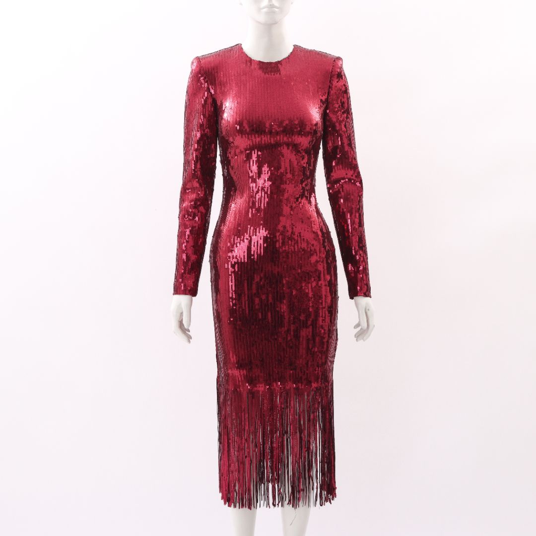 Rebecca Vallance Matisse Sequin Midi Dress Size 8