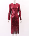 Rebecca Vallance Matisse Sequin Midi Dress Size 8
