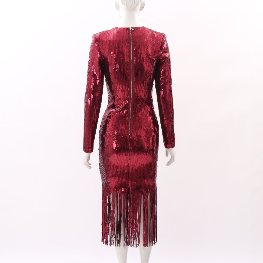 Rebecca Vallance Matisse Sequin Midi Dress Size 8