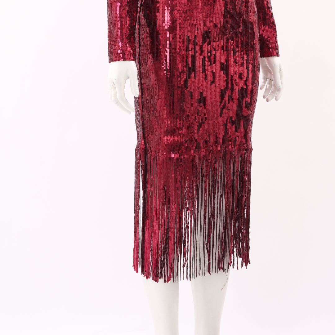 Rebecca Vallance Matisse Sequin Midi Dress Size 8