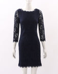 Diane Von Furstenberg Lace Sheath Dress Size US 4 | AU 8