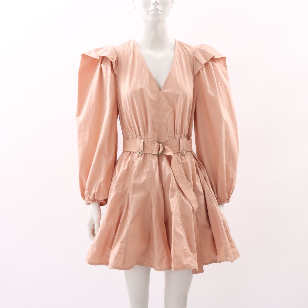 Ulla Johnson Belted Cotton Mini Dress Size US 4 | AU 8