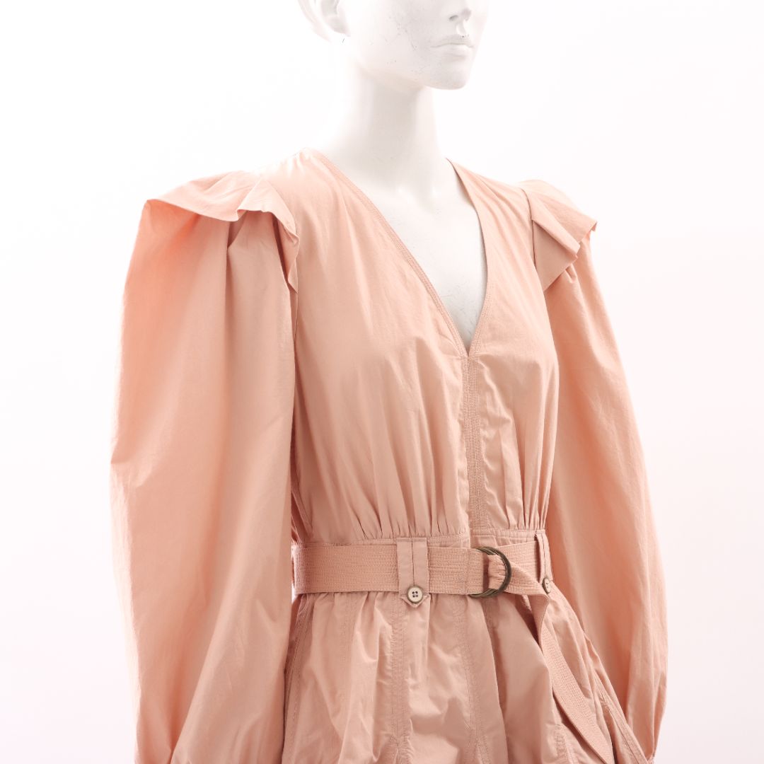 Ulla Johnson Belted Cotton Mini Dress Size US 4 | AU 8