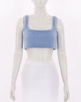Scanlan Theodore Mohair Blend Bustier Top Size L