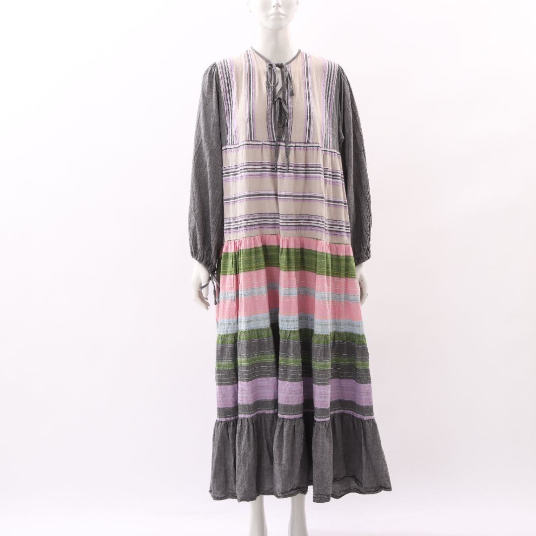 Pearl & Caviar Zakar Stripe Maxi Dress Size M/L