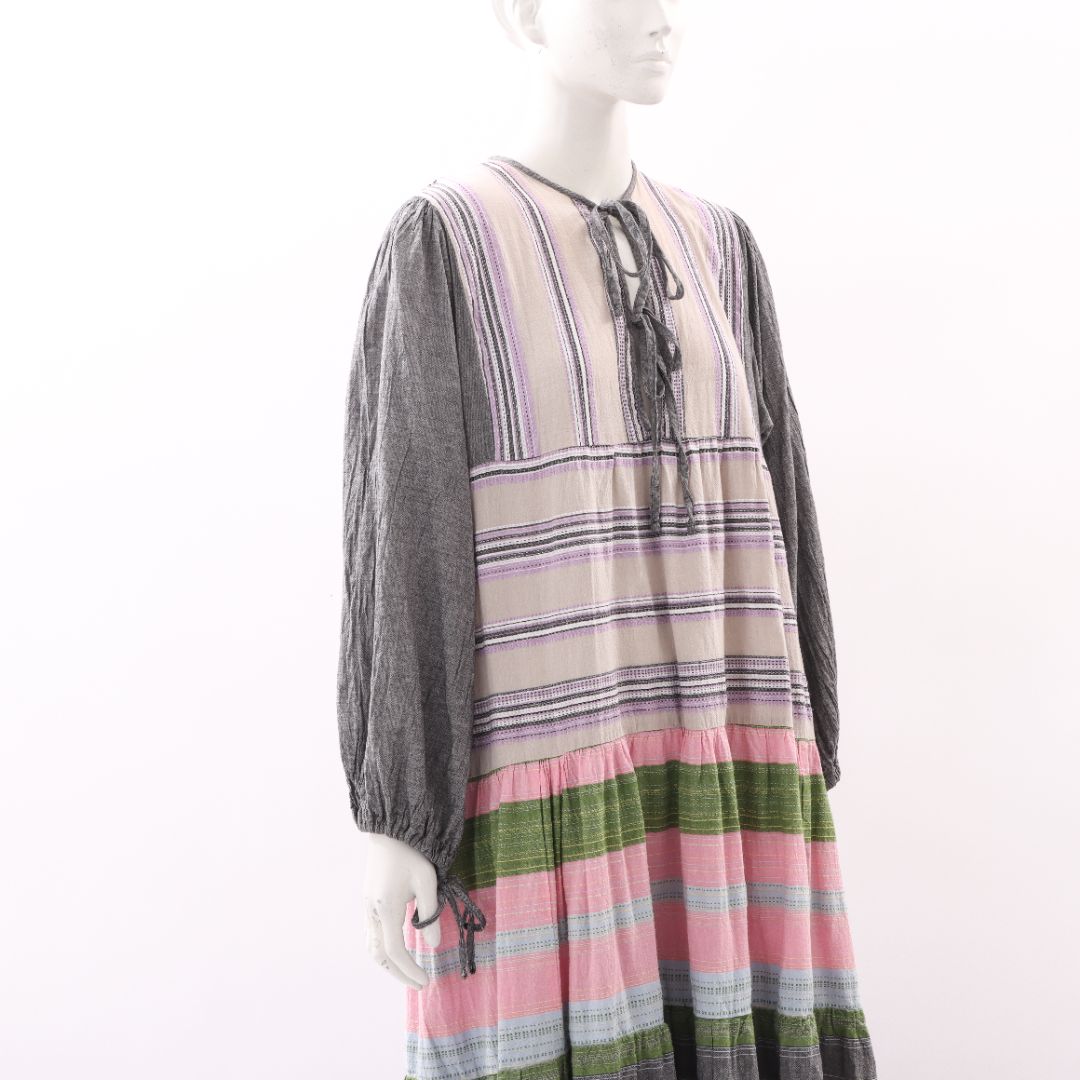 Pearl & Caviar Zakar Stripe Maxi Dress Size M/L