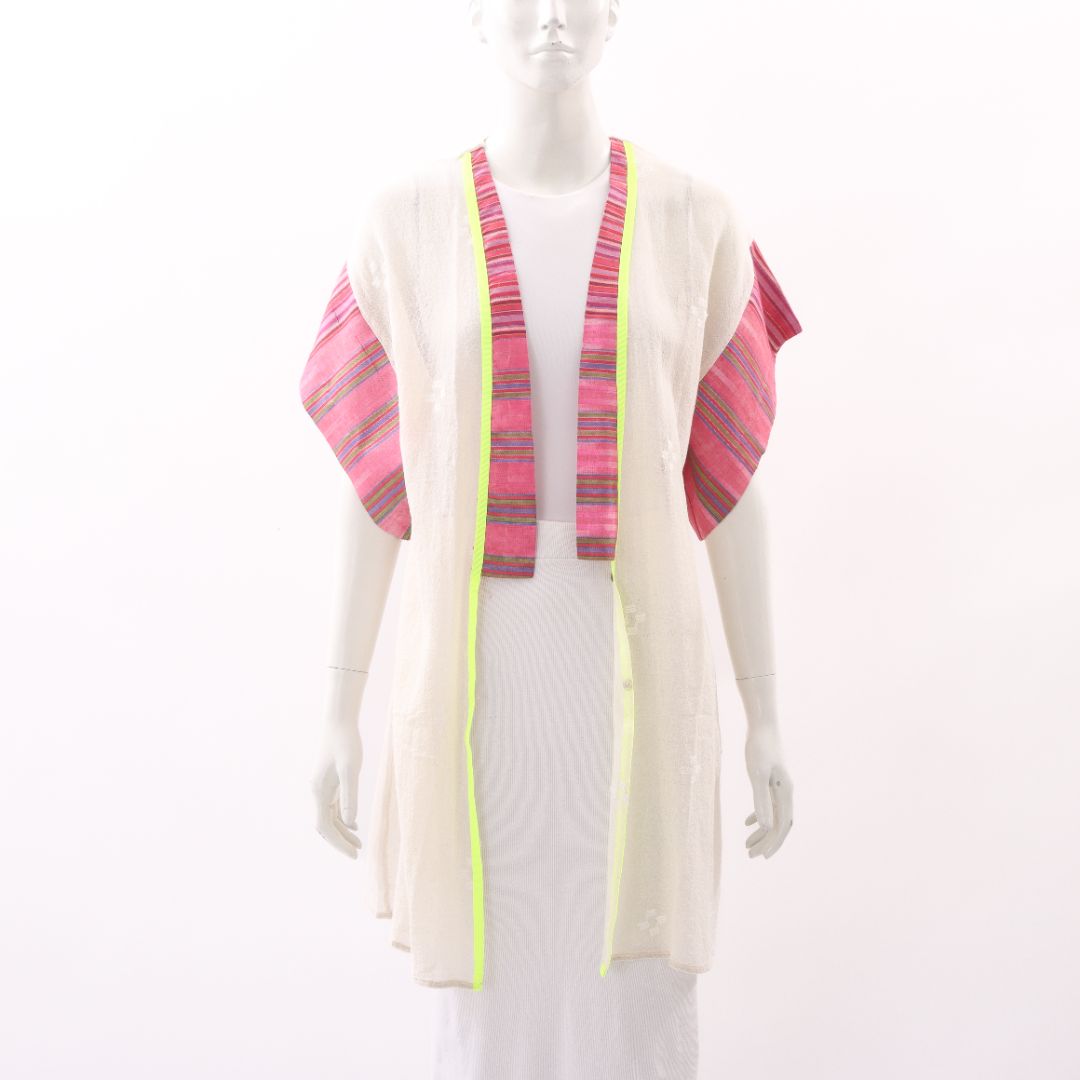 K By Kaprol Cotton Open Kimono Jacket Size One Size