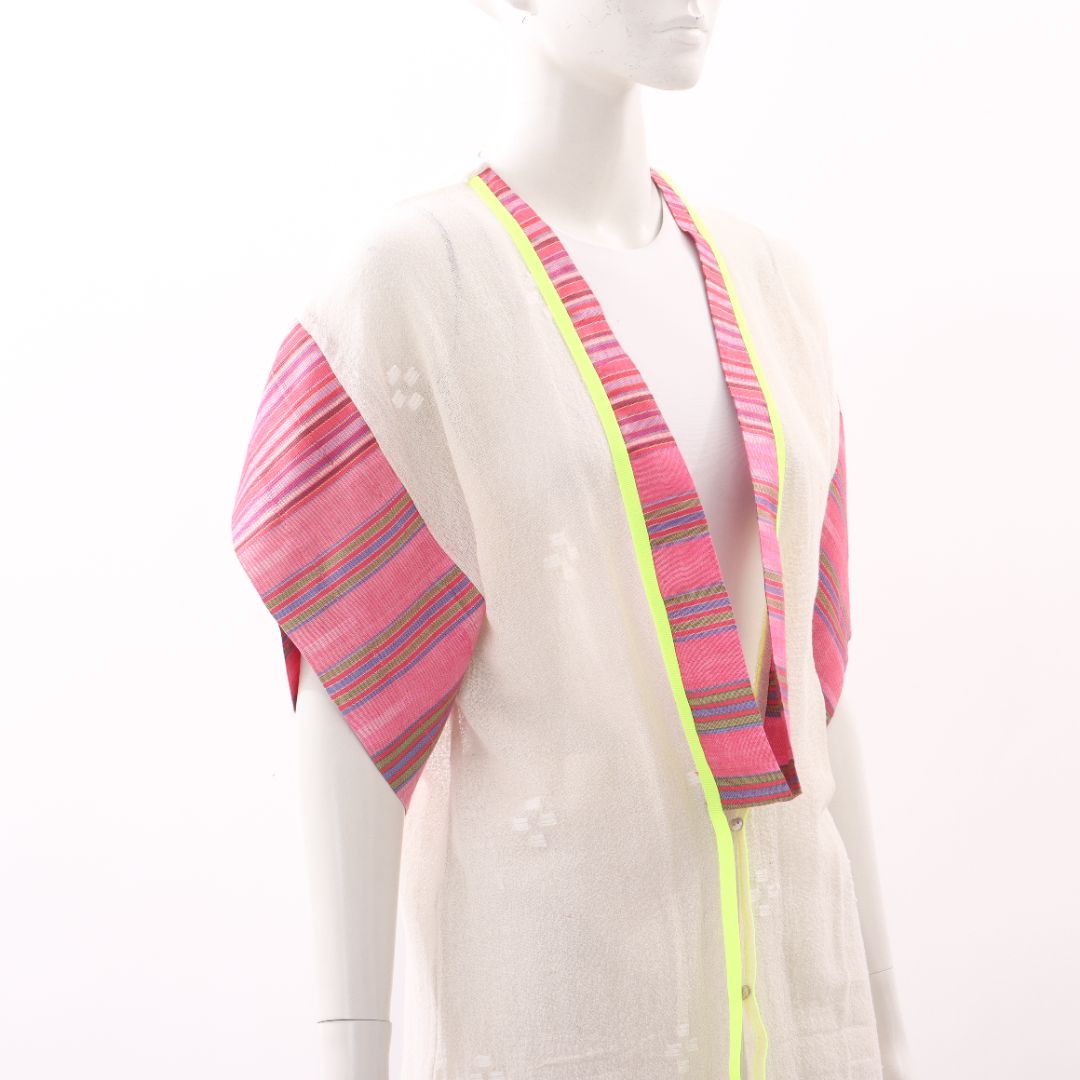 K By Kaprol Cotton Open Kimono Jacket Size One Size