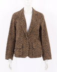 Nili Lotan Addison Leopard Print Jacket Size US 6 | AU 10