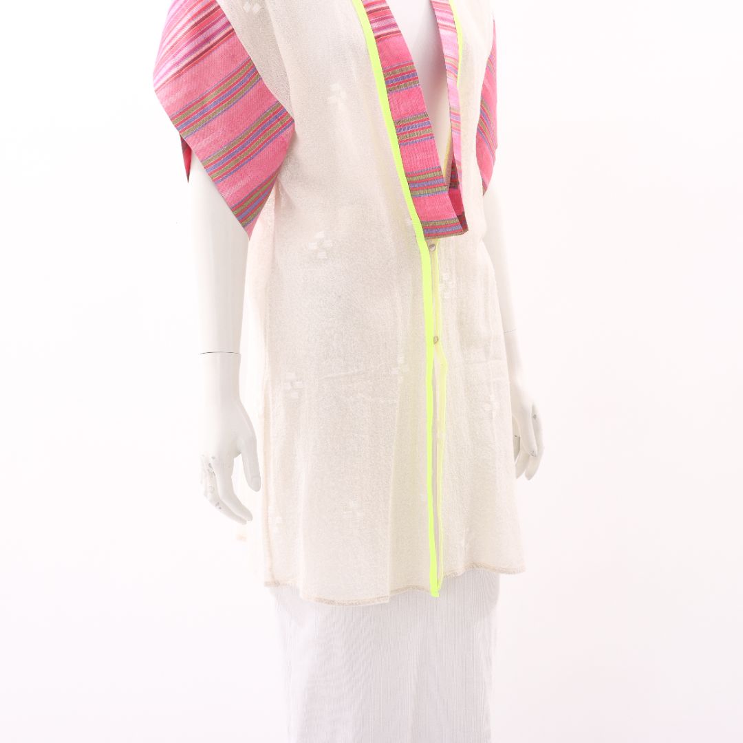 K By Kaprol Cotton Open Kimono Jacket Size One Size