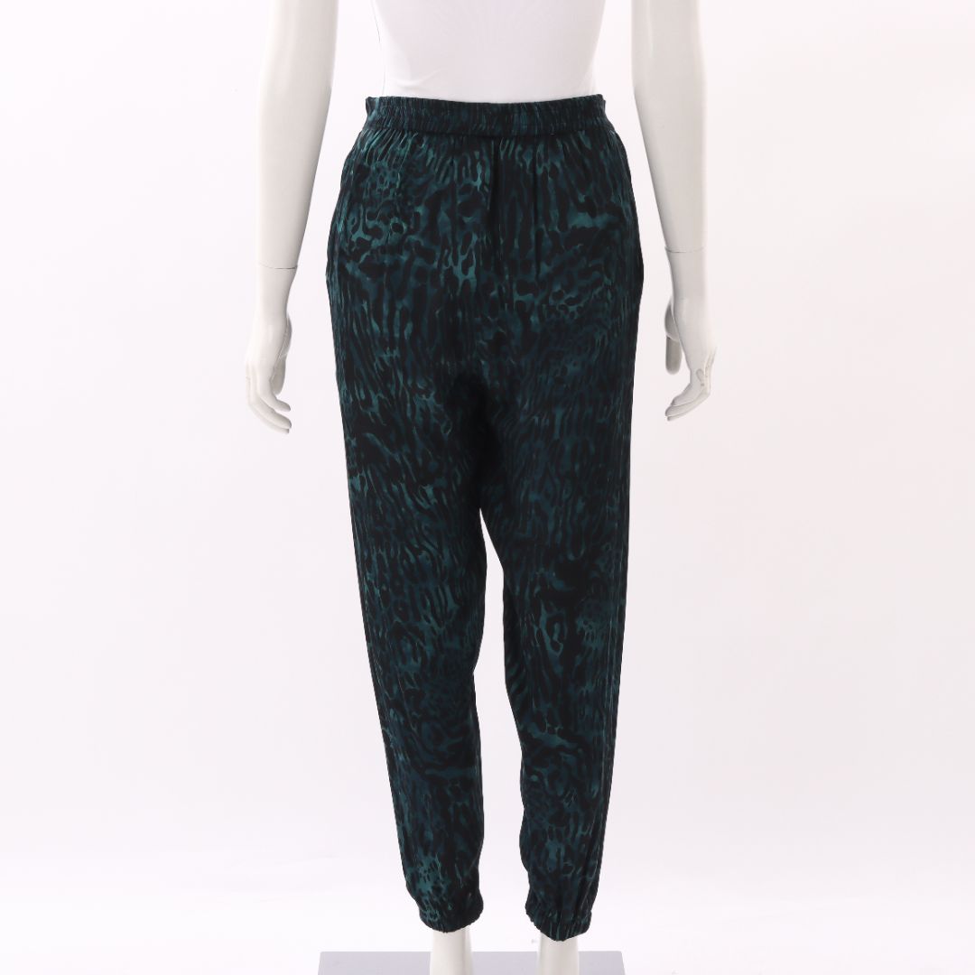 Rabens Saloner Satin Print Pants Size Small
