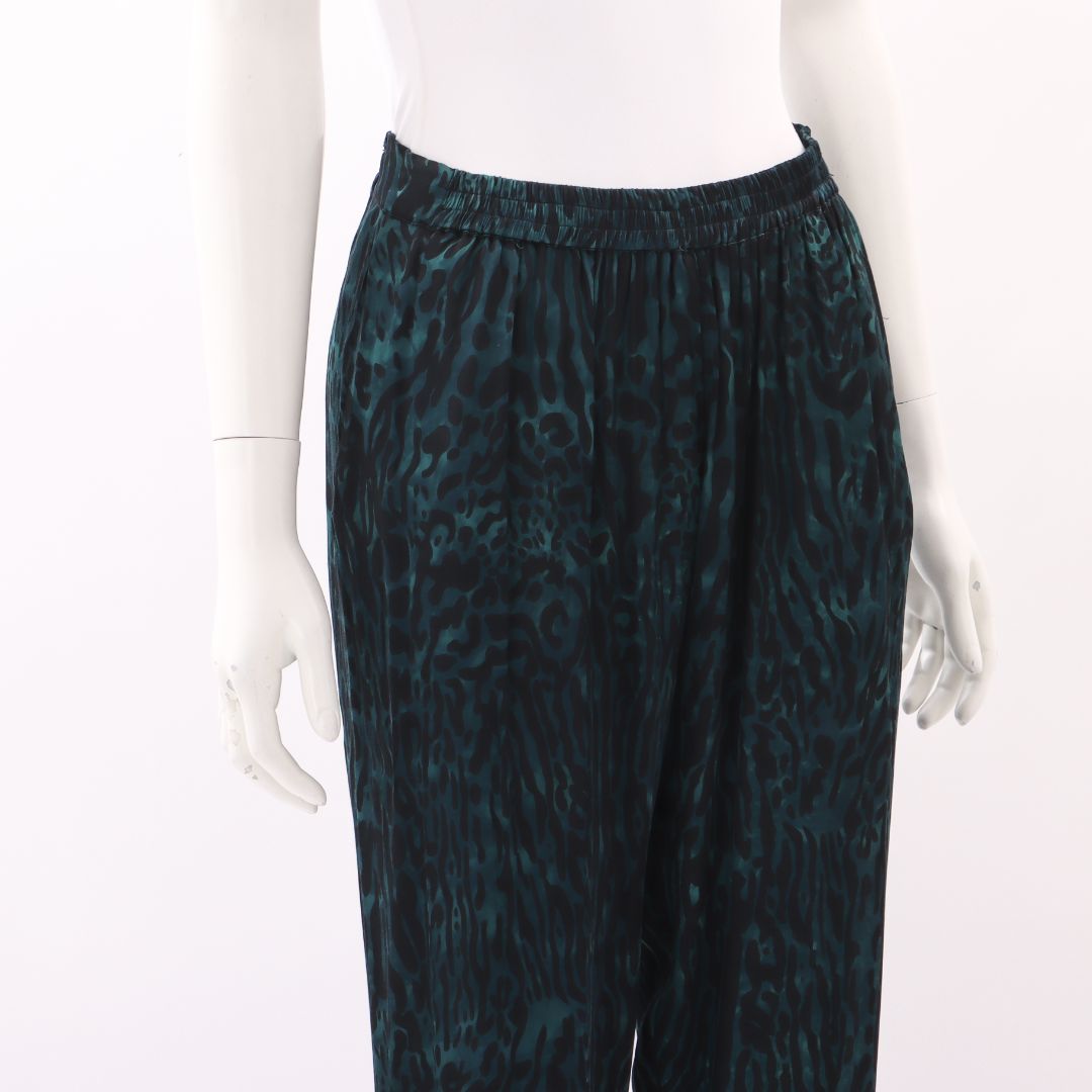 Rabens Saloner Satin Print Pants Size Small