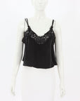 Flannel 'Nettie' Silk and Lace Cami Size S/M