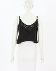 Flannel 'Nettie' Silk and Lace Cami Size S/M