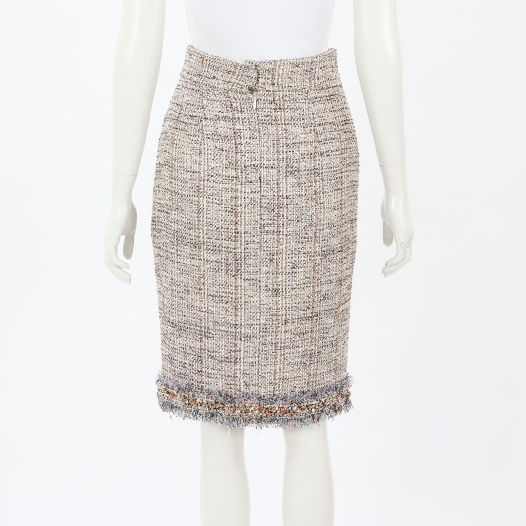 Chanel 10P Tweed Pencil Skirt FR 36 | AU 8
