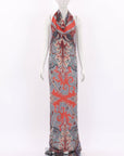 Etro Paisley Halter Neck Dress Size IT 48 | AU 14-16