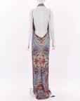 Etro Paisley Halter Neck Dress Size IT 48 | AU 14-16