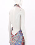 Etro Paisley Halter Neck Dress Size IT 48 | AU 14-16