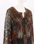 Camilla 'Kakadu Calling' Lace Up Dress Size M
