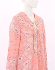 Zimmermann Lace Up Bandana Print Dress Size 4