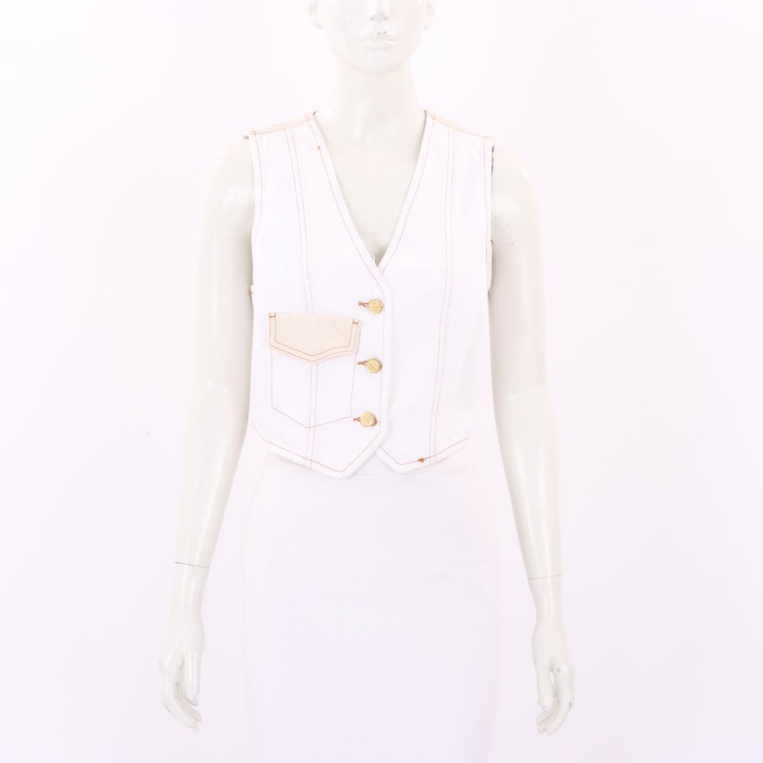 Ganni Denim Vest Size 40 | AU 12