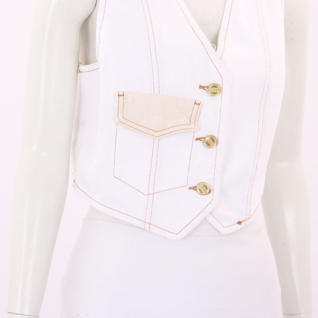 Ganni Denim Vest Size 40 | AU 12