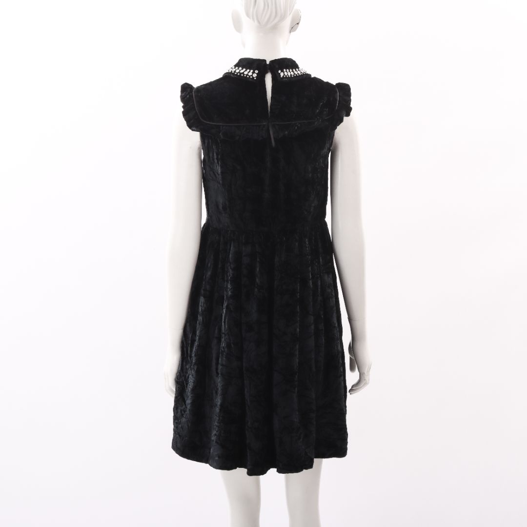 Miu Miu Velvet Embellished Mini Dress Size IT 38 | AU 6
