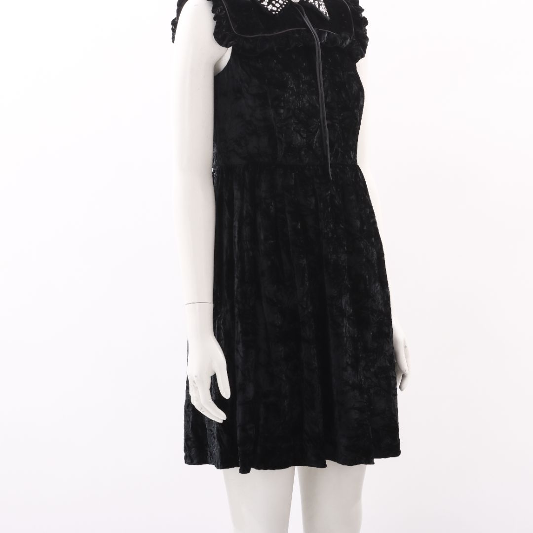 Miu Miu Velvet Embellished Mini Dress Size IT 38 | AU 6